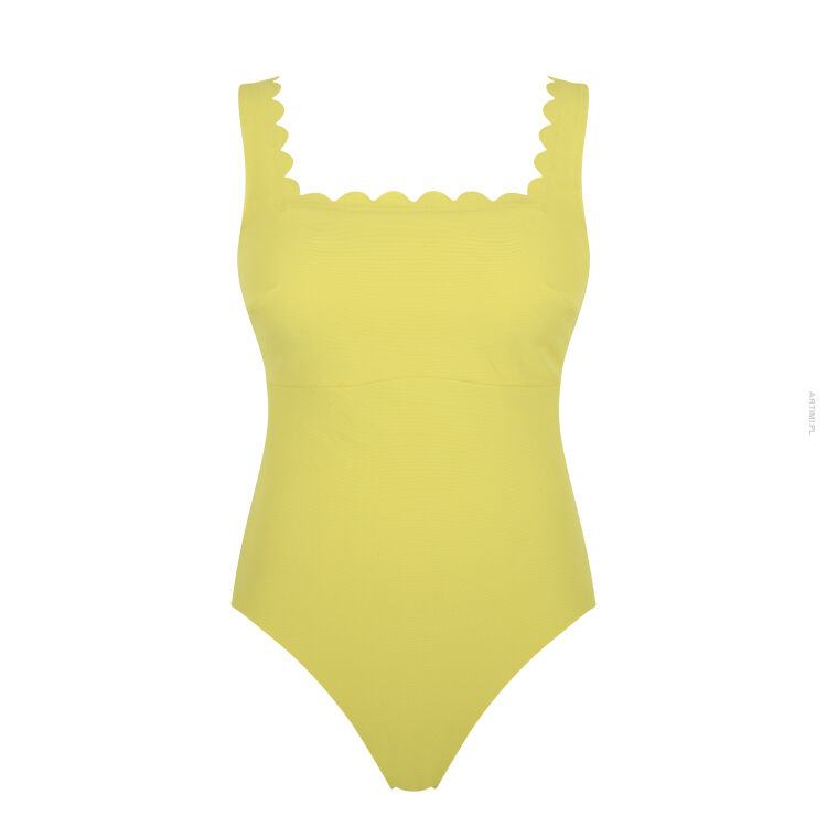Panache Swim Sunshine Honor Scallop strój kąpielowy jednoczęściowy żółty