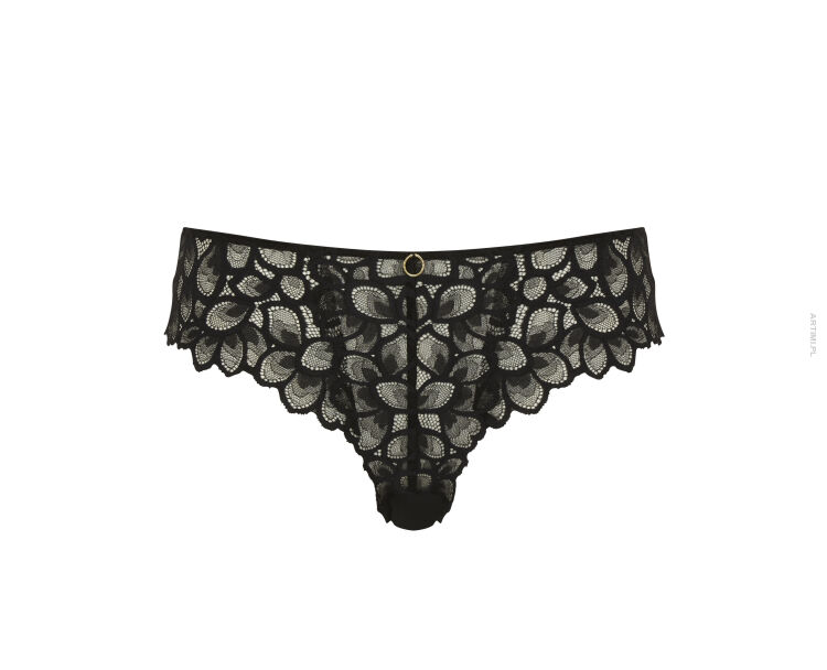 Panache Allure koronkowe klasyczne majtki black latte