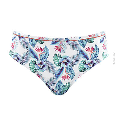 Panache Swim majtki klasyczne Elle white tropical
