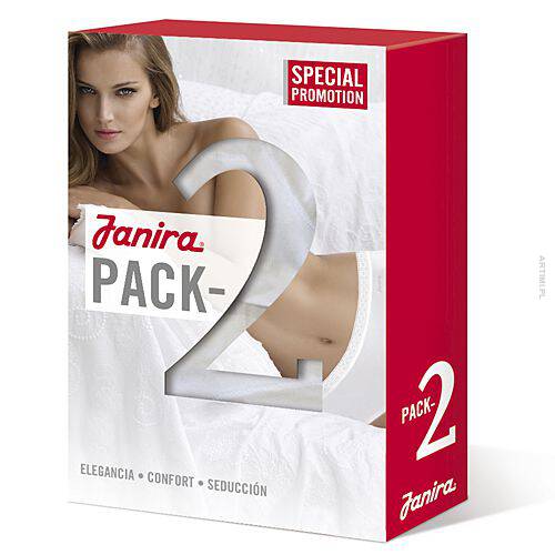 Janira brazyliany bawełniane esencial 2 pack black 1032023