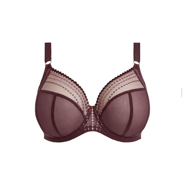 Elomi Matilda miękki biustonosz plunge śliwkowy