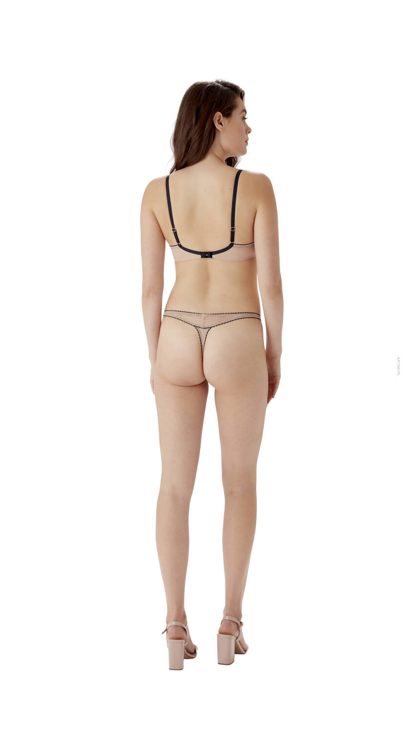 Gossard stringi VIP Henna black nude