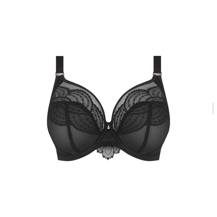 Elomi biustonosz Priya uw plunge bra black