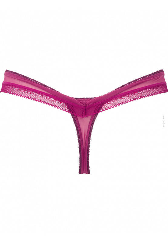 Gossard Swirl koronkowe stringi Raspberry