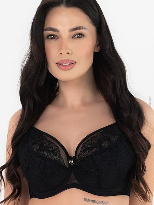 Dalia Daria K37 półusztywniany biustonosz semi soft czarny