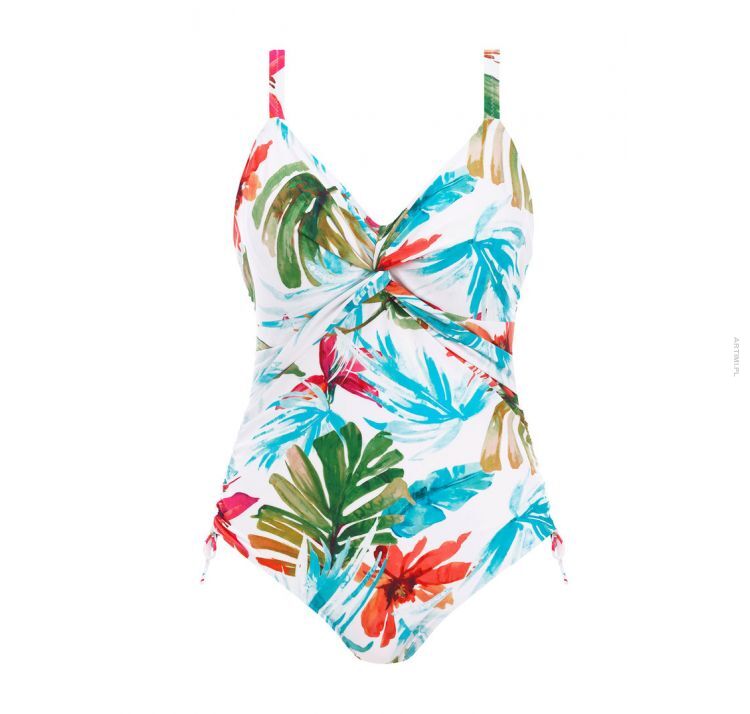 Fantasie Swim Kiawah Island Twist Front strój kapielowy jednoczęściowy Aquamarine