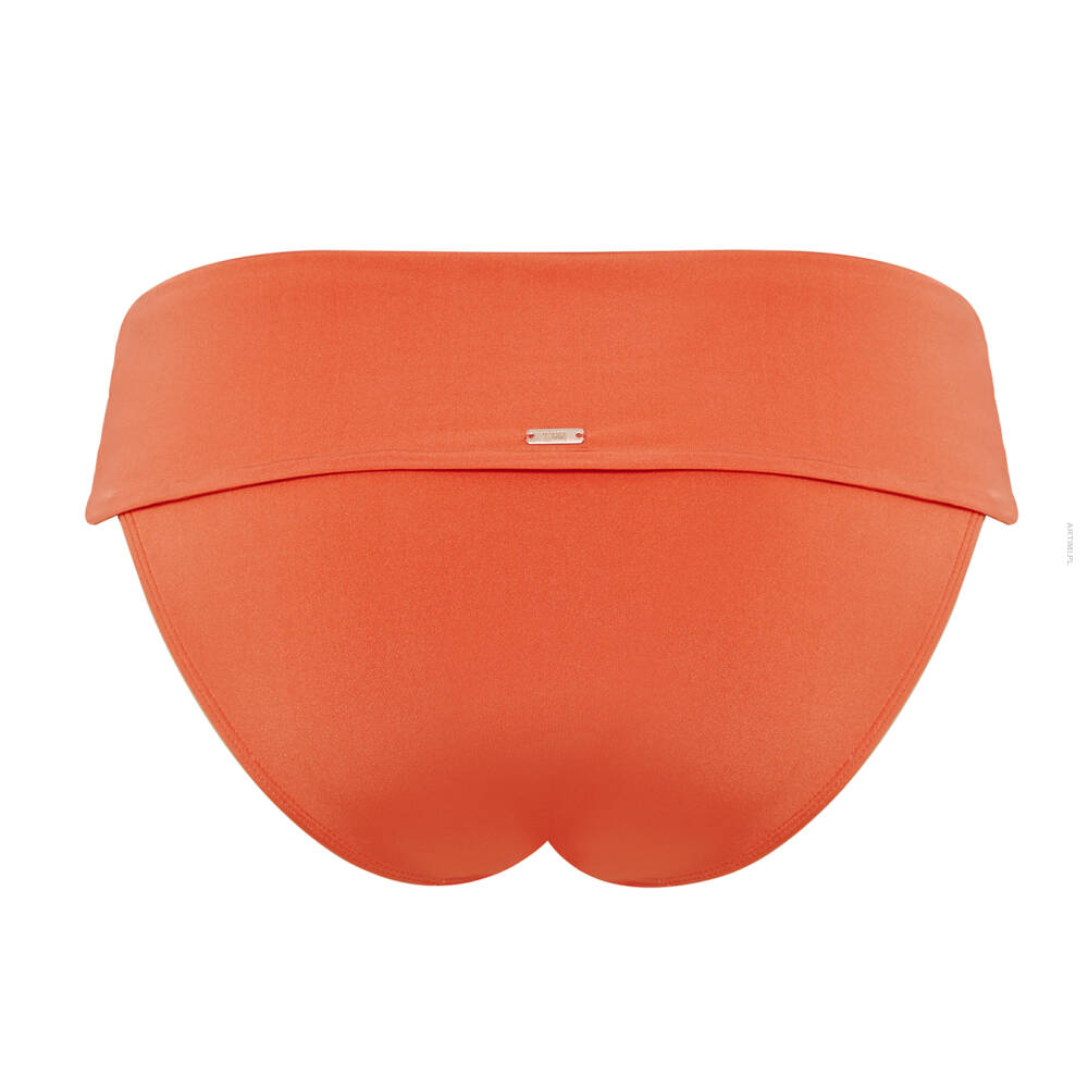 Panache Swim Marina majtki wywijanym pasem tangerine