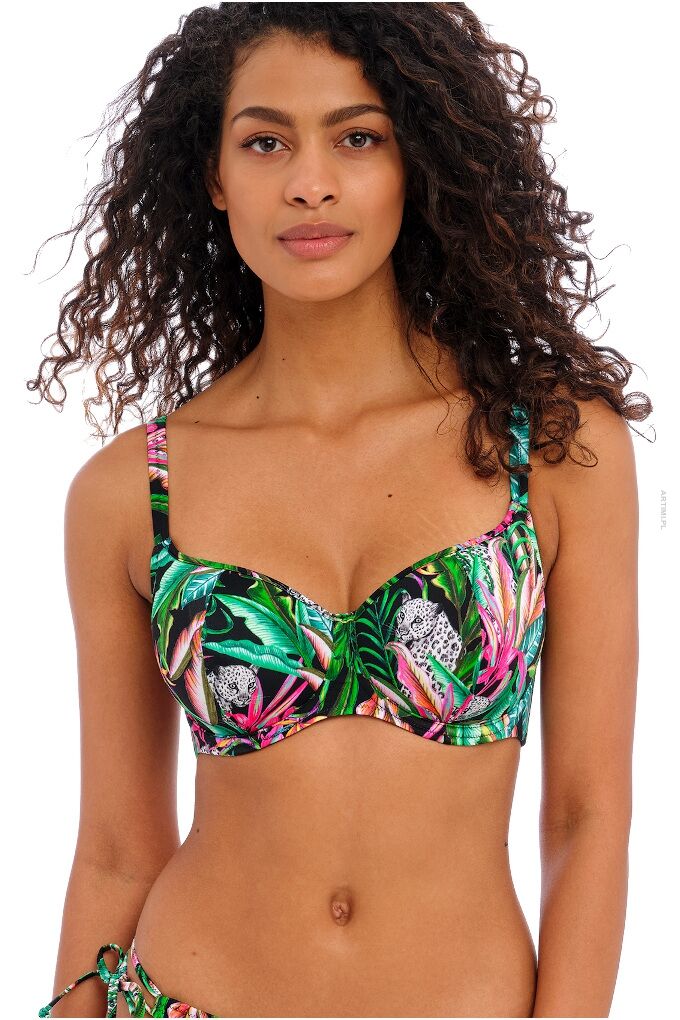 Freya Swim Cala Selva biustonosz kąpielowy Sweetheart Bikini Top Jungle