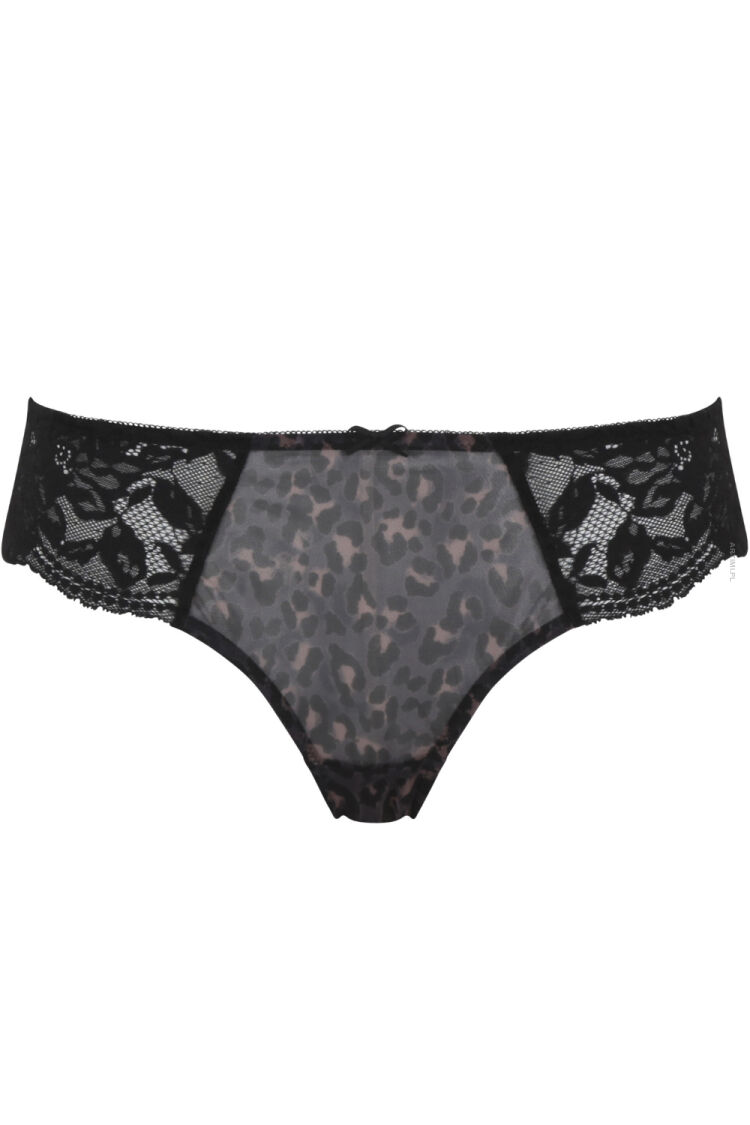 Panache Nina majtki brazyliany 10942 black leopard