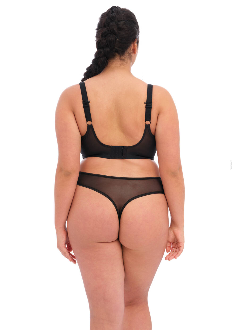 Elomi Matilda black star stringi thong