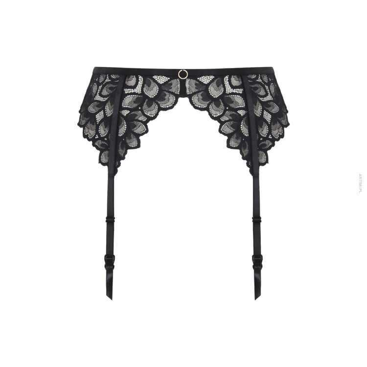 Panache Allure pas do pończoch czarny