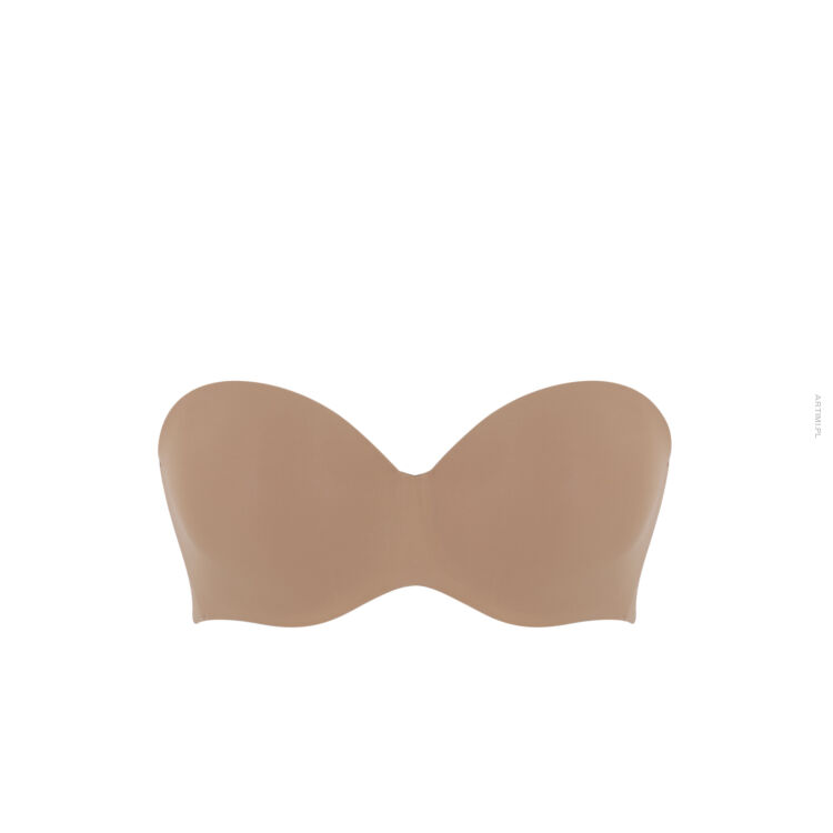 Panache 365 usztywniany biustonosz strapless bardotka honey