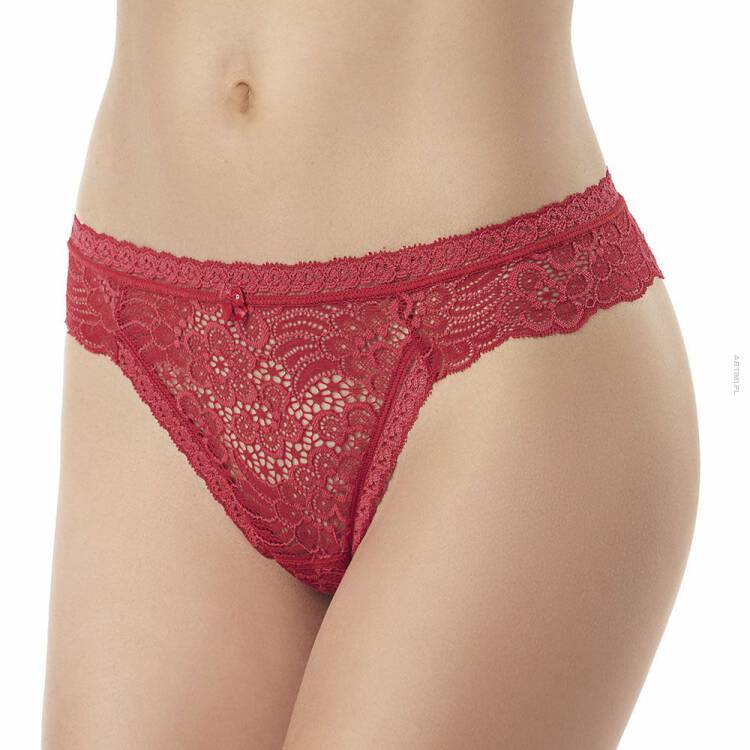 Janira stringi noel rouge czerwone z mini torebką 1032146