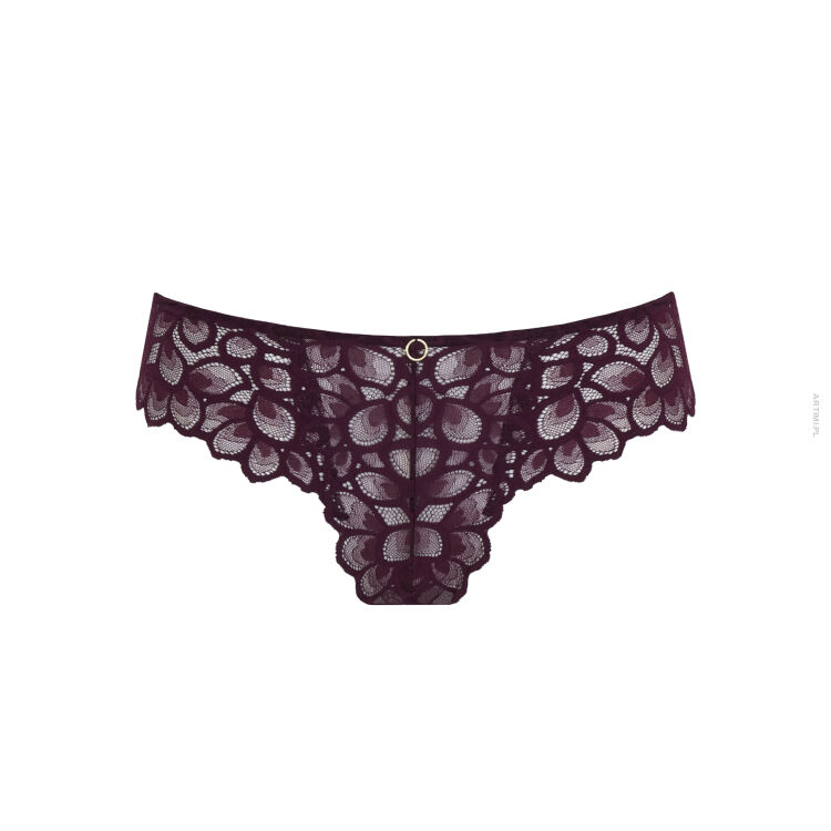 Panache Allure koronkowe majtki brazyliany śliwka