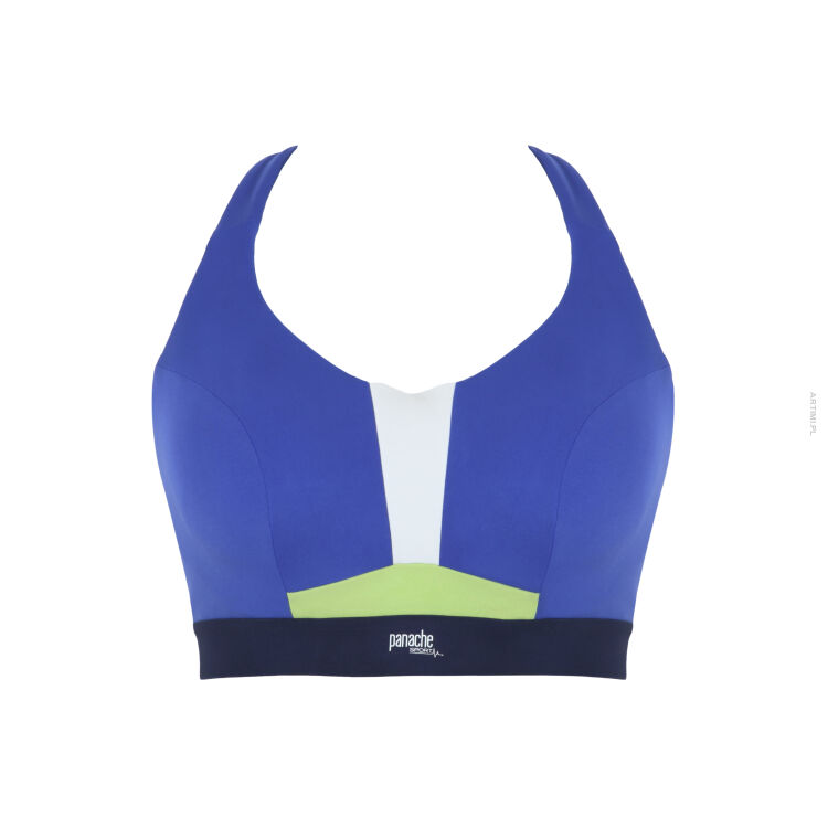 Panache Sport Ultra Perform miękki biustonosz sportowy na fiszbinach Blue