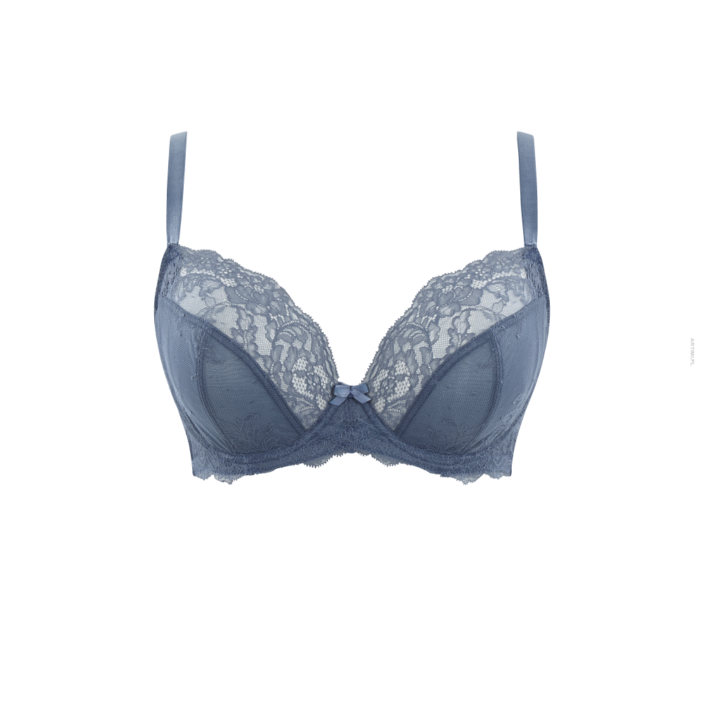 Panache miękki biustonosz Ana plunge 9396 Vintage Blue