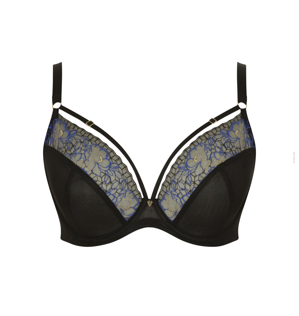 Cleo by Panache Valentina miękki biustonosz plunge Luxe Black