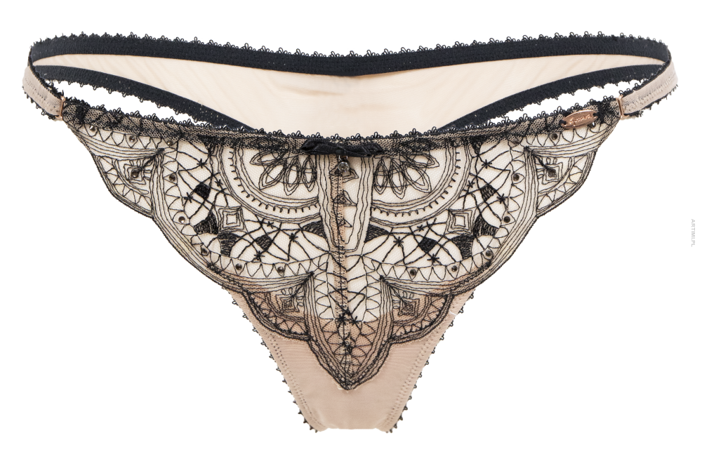 Gossard stringi VIP Henna black nude