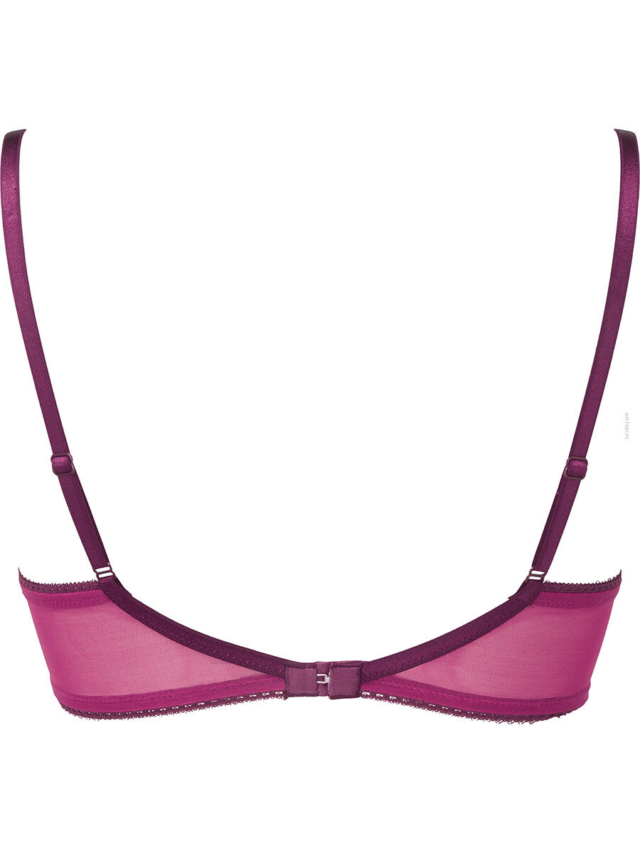 Gossard biustonosz Swirl padded plunge bra Raspberry