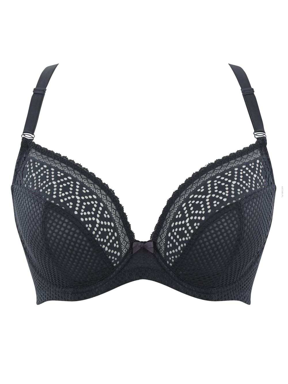 Cleo by Panache Atlanta Plunge Bra Grapithe biustonosz