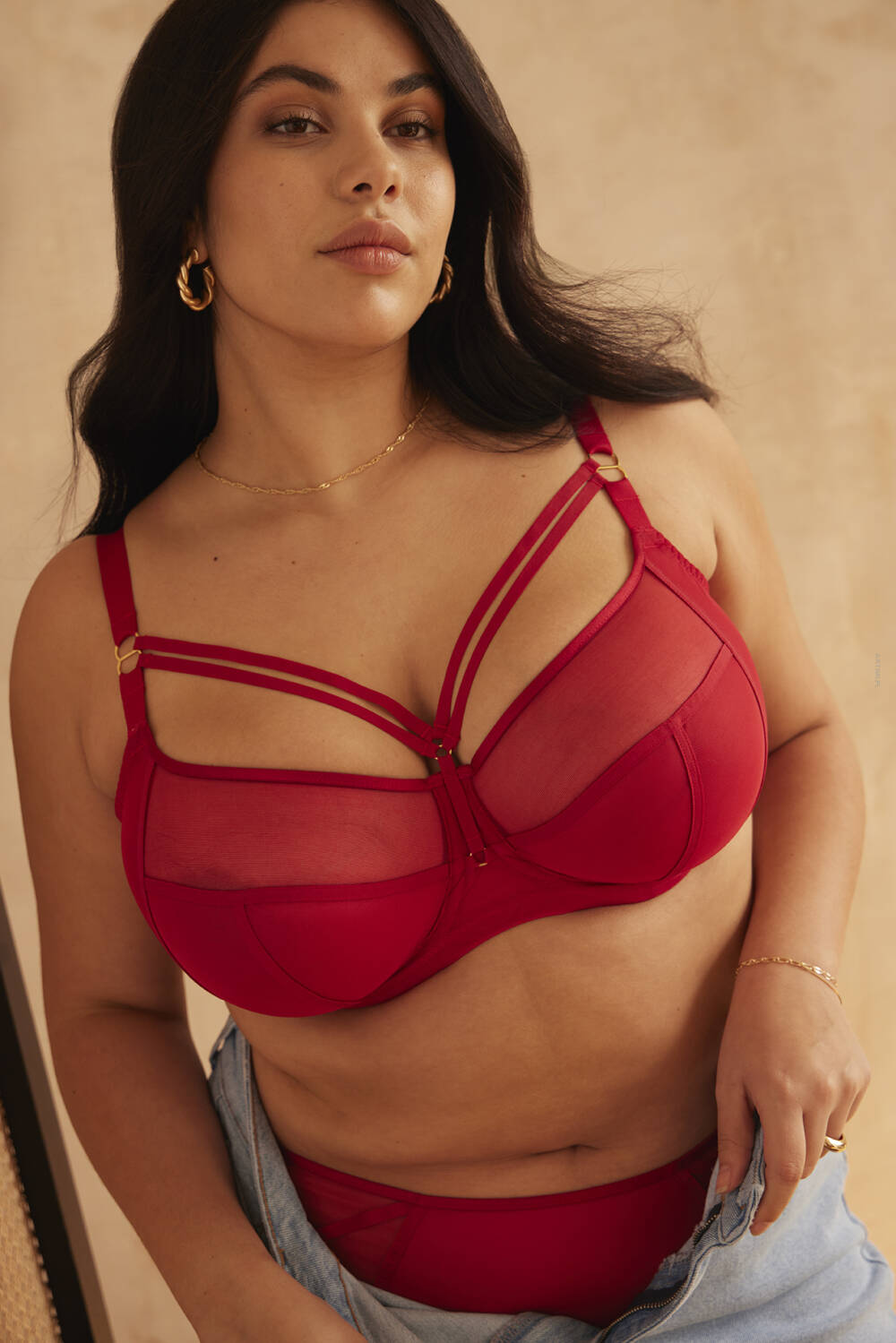 Sculptresse Dionne Full Cup Bra Fiery Red biustonosz
