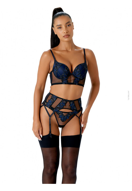 Gossard Vip Rapture longline padded plunge black