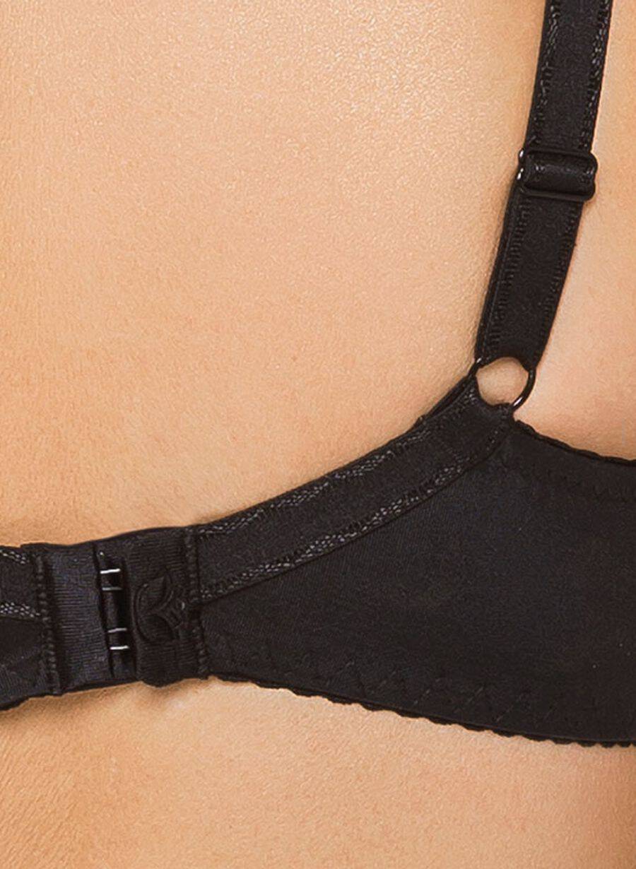 Dalia Emilia K24 semi-soft czarny biustonosz półusztywniany