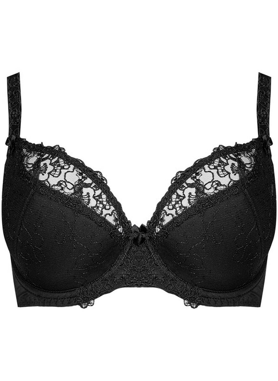 Dalia Emilia K24 semi-soft czarny biustonosz półusztywniany