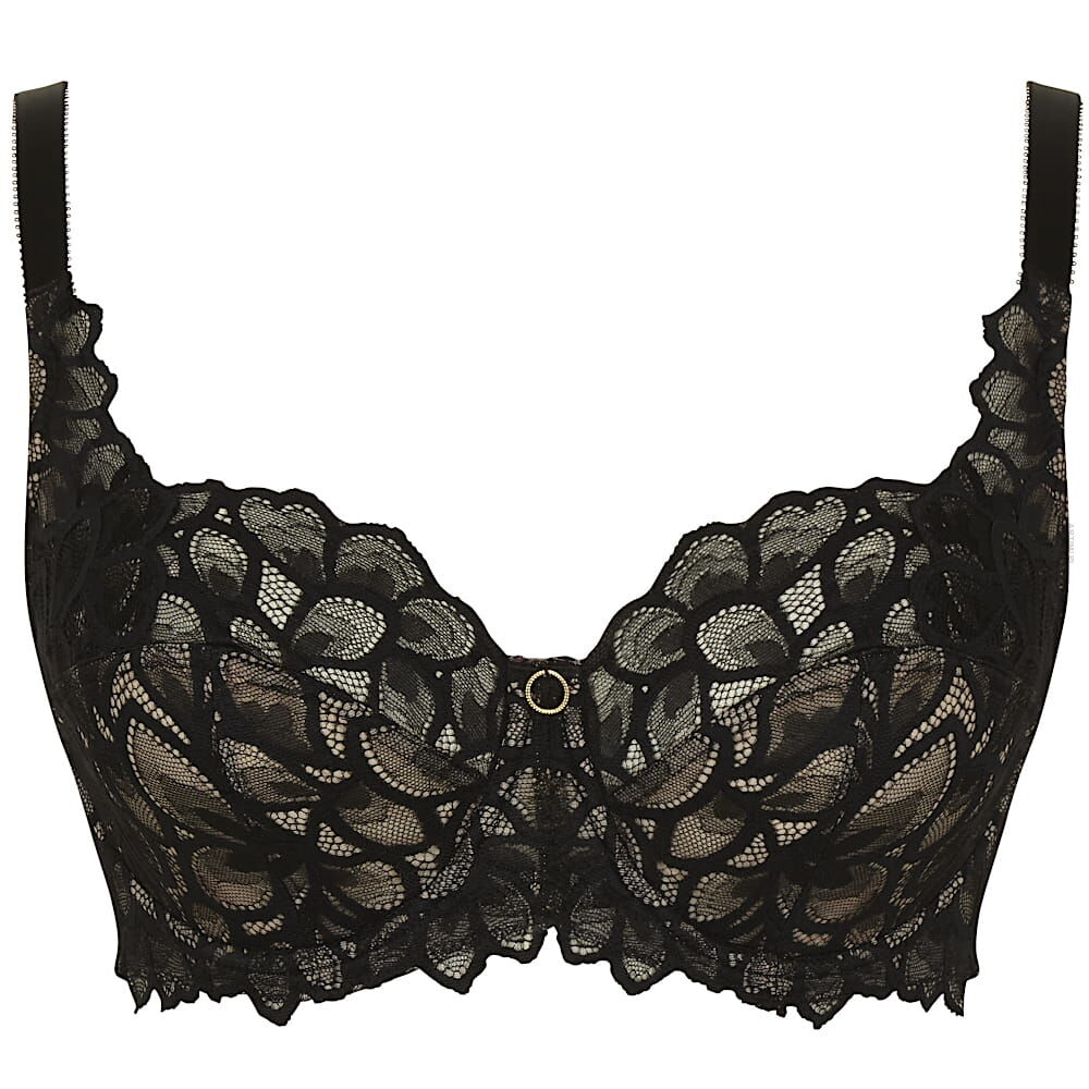 Panache Allure miękki biustonosz balkonowy full cup black latte