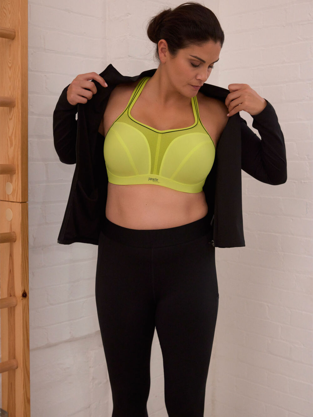Panache Sport Power Wired Sports Bra Lime Zest biustonosz sportowy z fiszbinami