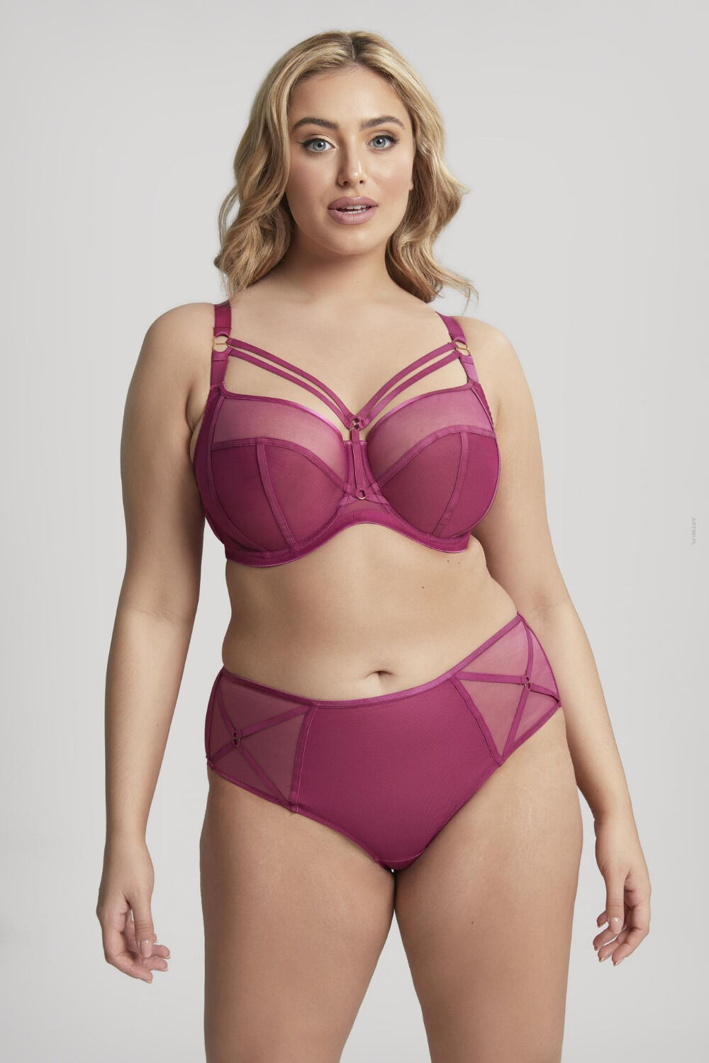 Sculptresse Dionne biustonosz miękki full cup z paseczkami Orchid