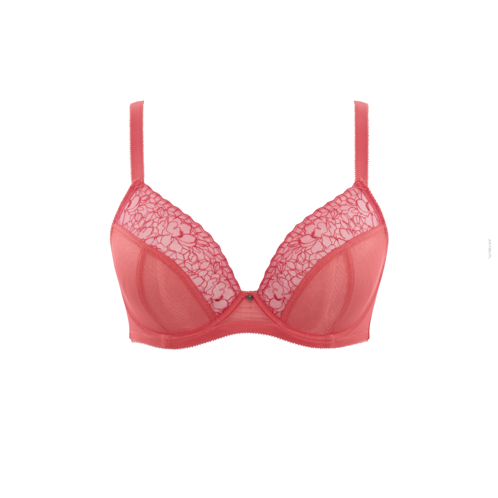 Cleo by Panache Valentina nieusztywniany biustonosz plunge Paradise Pink