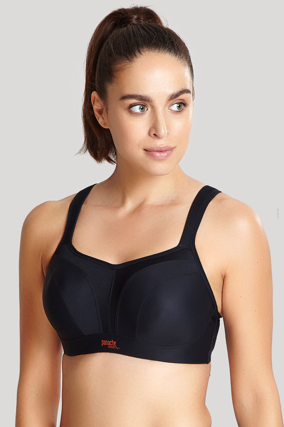 Panache Sport biustonosz sportowy usztywniany Black