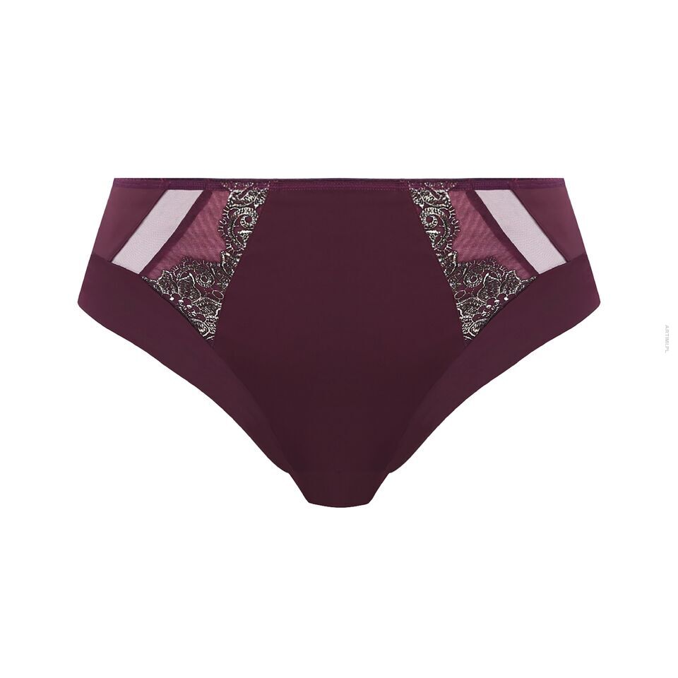 Elomi Eugenie High Leg Brief Gilded Berry figi wysokie