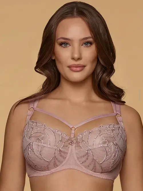 Dalia Quinn strapsy, dopinane ozdobne ramiączka, różowe paseczki