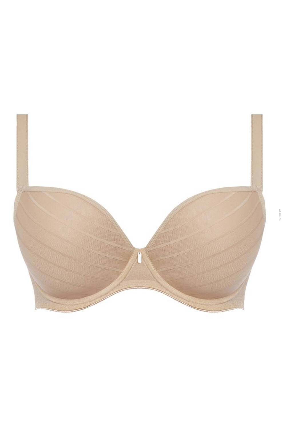 Freya Cameo biustonosz sand uw deco moulded plunge bra