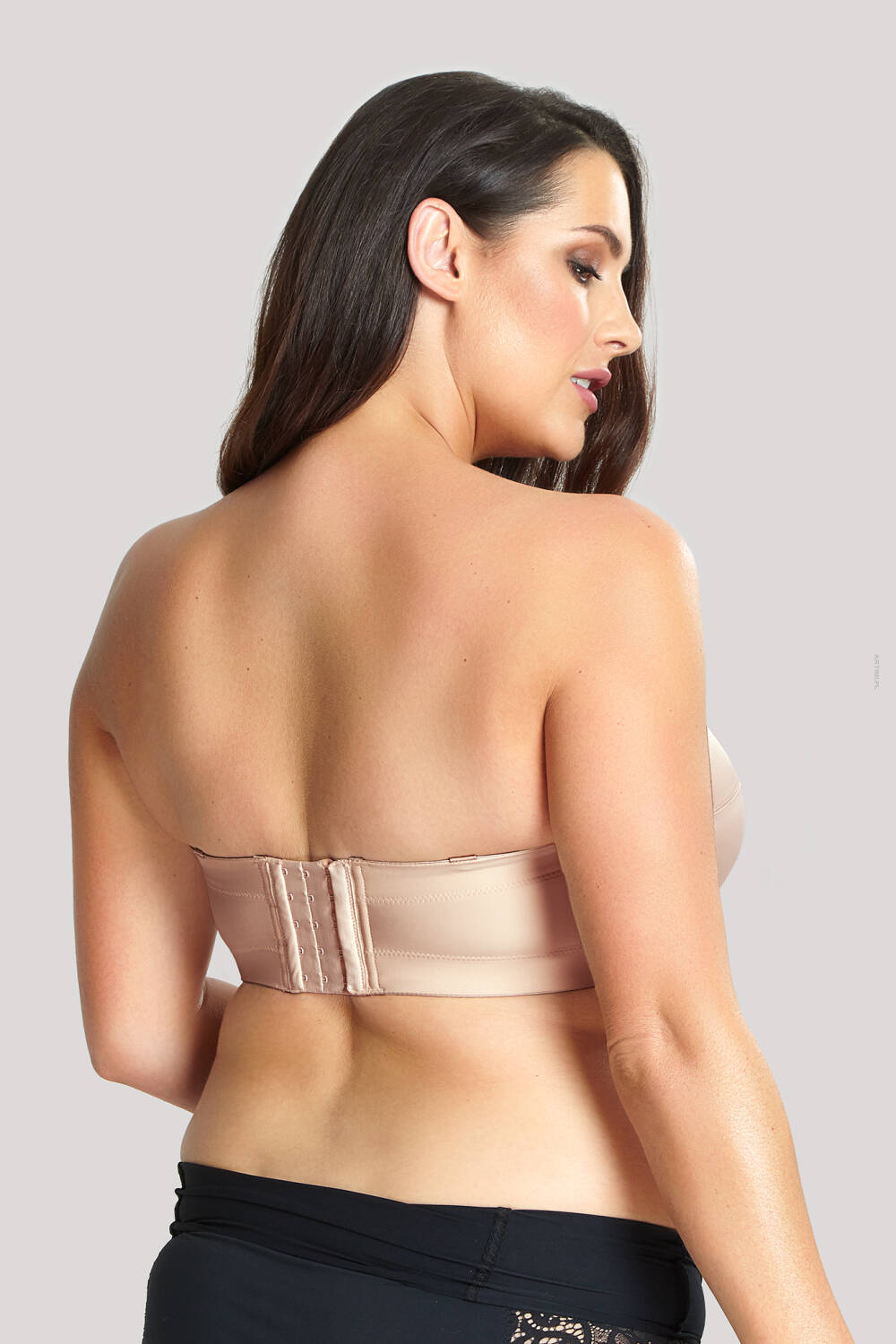 Sculptresse Dana biustonosz strapless samonośny beż linen