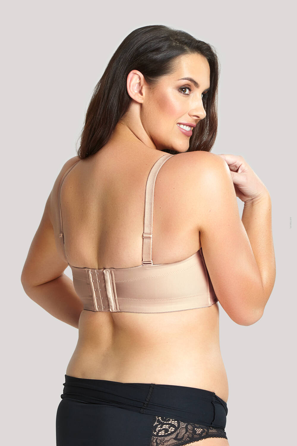 Sculptresse Dana biustonosz strapless samonośny beż linen