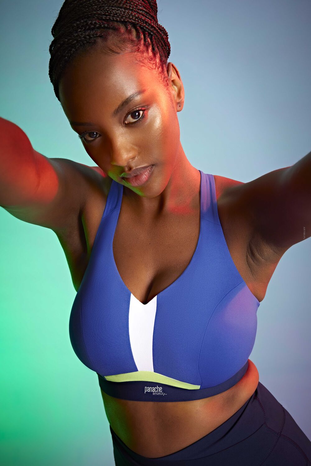 Panache Sport Endurance Wired Sports Bra Blue biustonosz sportowy nieusztywniany